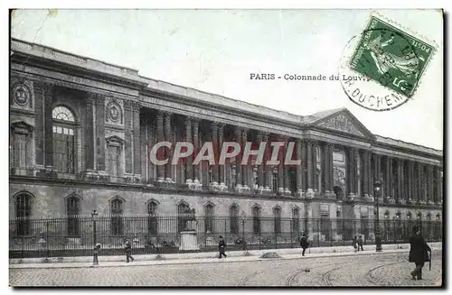 Cartes postales Paris Colonnade Du Louvre