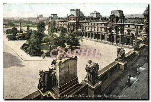 Ansichtskarte AK Paris Le Square Sully et le pavillon Richelieu