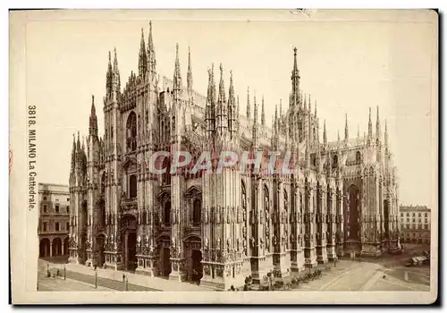 Photo Milano La Cattedrale Publicite Maison Giacomo Borgi Florence Naples