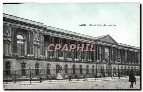 Ansichtskarte AK Paris Colonnade Du Louvre