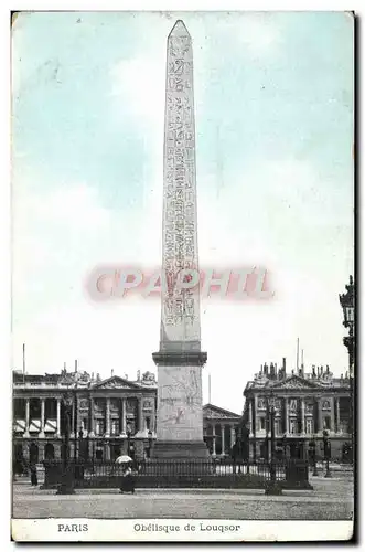 Cartes postales Paris Obelisque De Louqsor