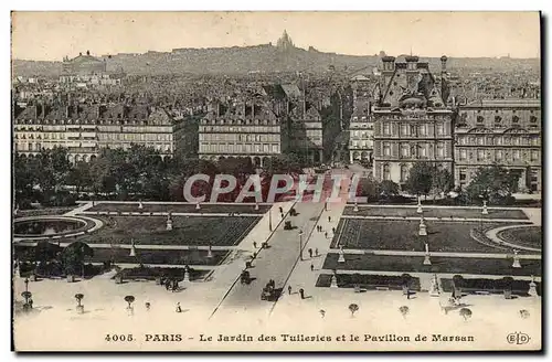 Ansichtskarte AK Paris Le Jardin Des Tuileries Et Le Pavillon De Marsan