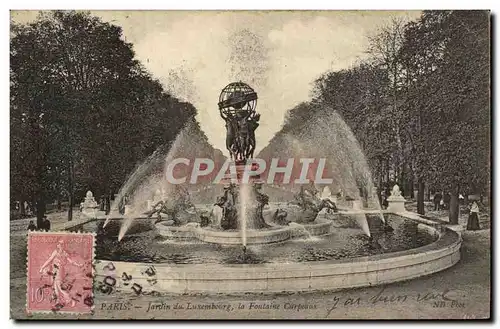 Ansichtskarte AK Paris Jardin Du Luxembourg La Fontaine Carpeaux