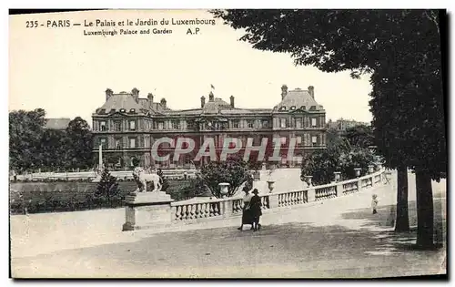 Cartes postales Paris Le Palais Et Le Jardin Du Luxembourg