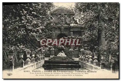 Ansichtskarte AK Paris Jardin Du Luxembourg Fontaine Medicis