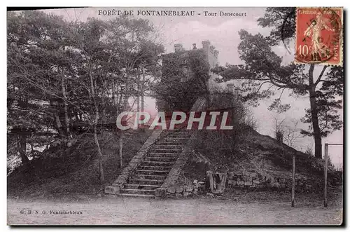 Cartes postales Foret De Fontainebleau Tour Denecourt