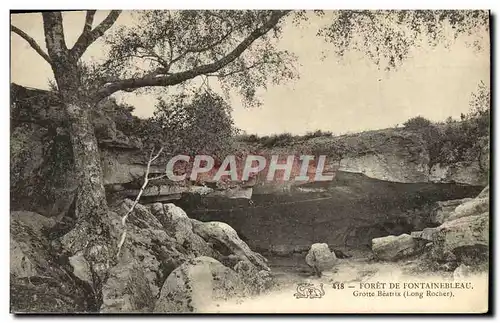 Ansichtskarte AK Foret De Fontainebleau Grotte Beatrix Long rocher