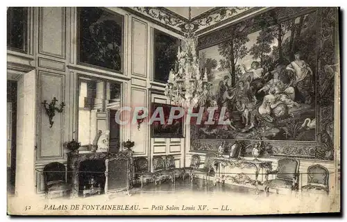 Ansichtskarte AK Palais De Fontainebleau Petit Salon Louis XV