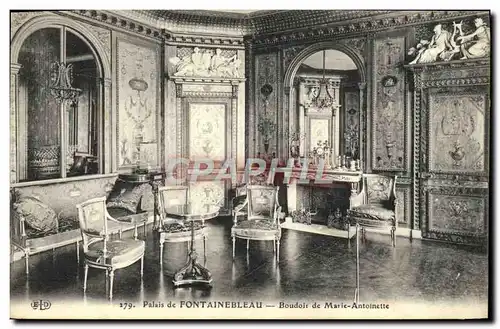 Ansichtskarte AK Palais De Fontainebleau Boudoir de Marie Antoinette