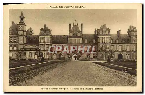 Ansichtskarte AK Palais De Fontainebleau Facade Et Entree Principale