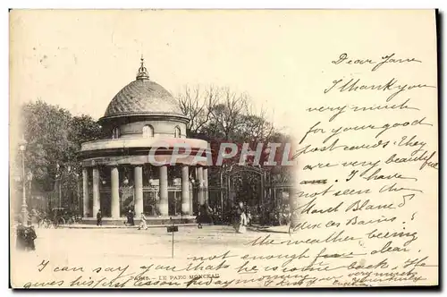 Cartes postales Paris Le Parc Monceau