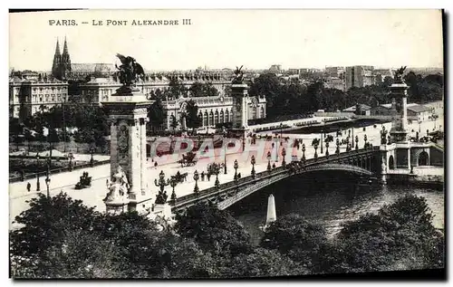 Cartes postales Paris Le Pont Alexandre III