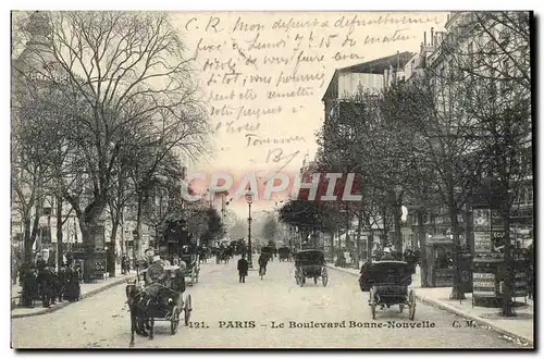 Cartes postales Paris Le Boulevard Bonne Nouvelle