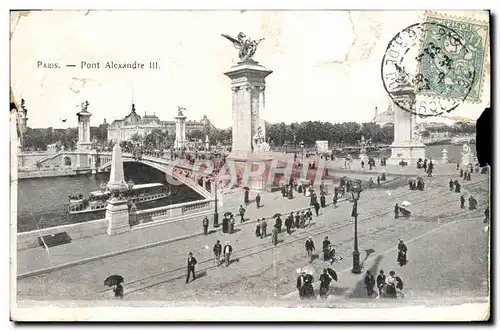 Cartes postales Paris Pont Alexandre III