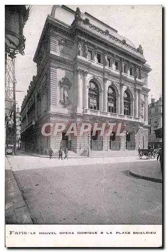 Ansichtskarte AK Paris Le Nouvel Opera Comique La Place Boieldieu