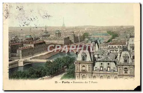 Cartes postales Paris Panorama Des Ponts