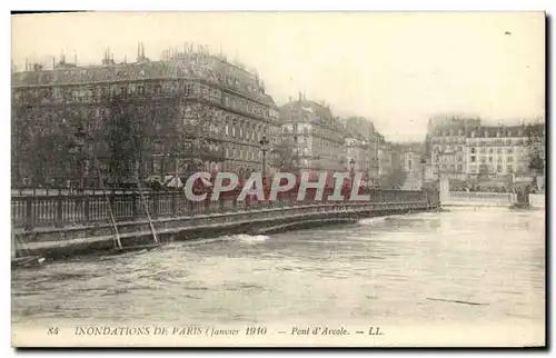 Cartes postales Inondations De Paris Janvier 1910 Pont d&#39Arcole