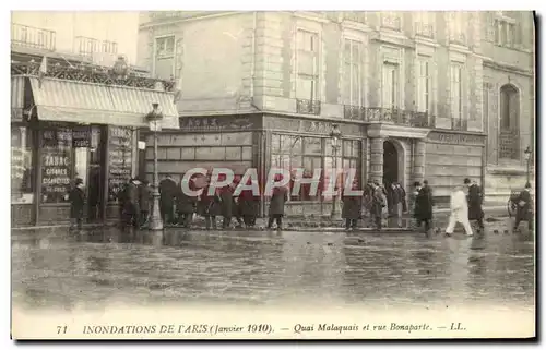 Ansichtskarte AK Inondations De Paris quai Malaquais Et Rue Bonaparte