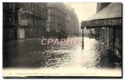 Ansichtskarte AK Inondations De Paris La Rue De La Pepiniere