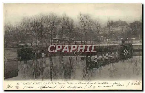 Ansichtskarte AK Inondations De Paris Chemin De Fer Des Invalides