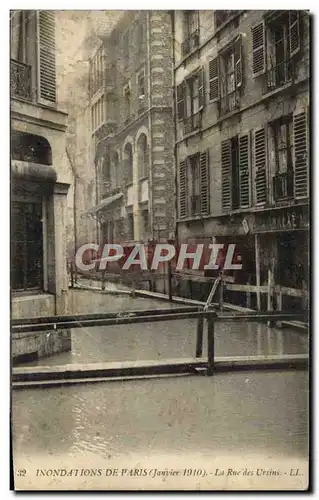 Cartes postales Inondations De Paris La Rue Des Ursins