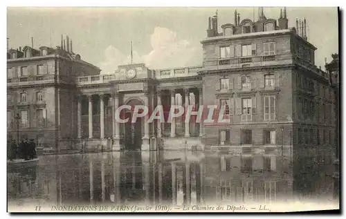 Cartes postales Inondations De Paris La Chambre Des Deputes