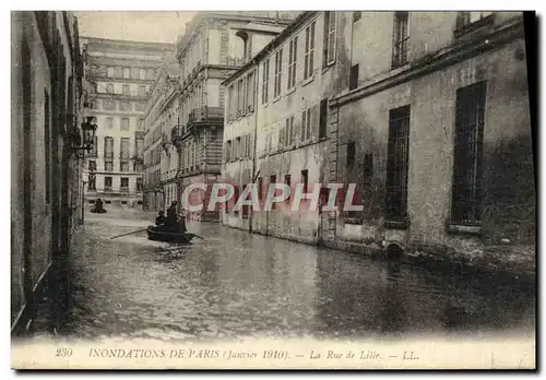 Ansichtskarte AK Inondations De Paris La Rue De Lille