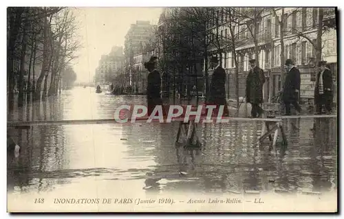 Ansichtskarte AK Inondations De Paris Avenue Ledru Rollin