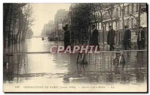 Cartes postales Inondations De Paris Avenue Ledru Rollin