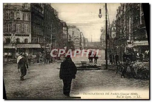 Cartes postales Inondations De Paris Rue De Lyon