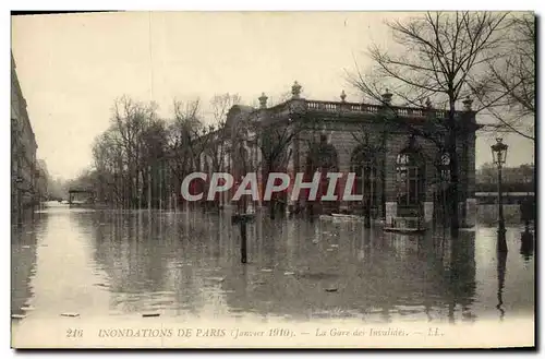 Ansichtskarte AK Inondations De Paris La Gare Des Invalides