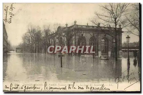 Cartes postales Inondations De Paris La Gare Des Invalides