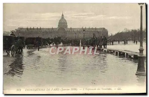 Cartes postales Inondations De Paris L&#39Esplanade Des Invalides