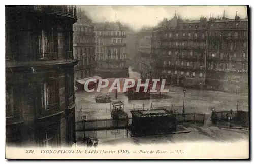 Cartes postales Inondations De Paris Place De Rome