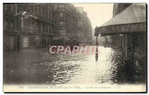 Ansichtskarte AK Inondations De Paris Le Rue De La Pepiniere