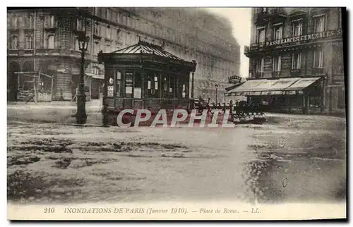 Cartes postales Inondations De Paris Place De Rome