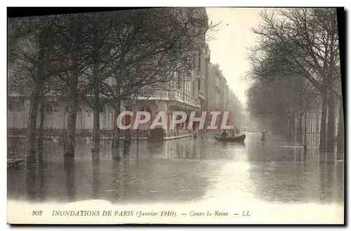 Ansichtskarte AK Inondatons De Paris Cours La Reine