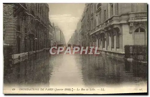 Ansichtskarte AK Inondatons De Paris La Rue De Lille