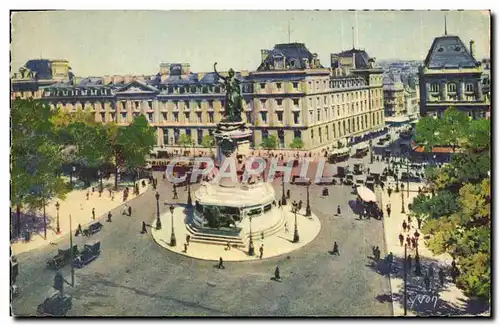 Ansichtskarte AK Paris En Flanat Place De La Republique