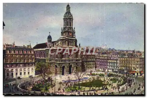 Ansichtskarte AK Paris En Flanat L&#39Eglise De La Trinite