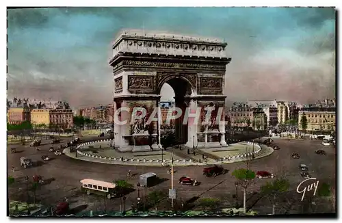 Moderne Karte Paris Et Ses Merveilles Place Et Arc De Triomphe De l&#39Etoile