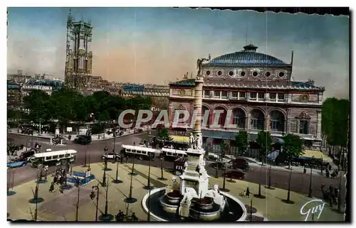 Cartes postales moderne Paris Et Ses Merveilles Place De Chatelet Et Tour Saint Jacques