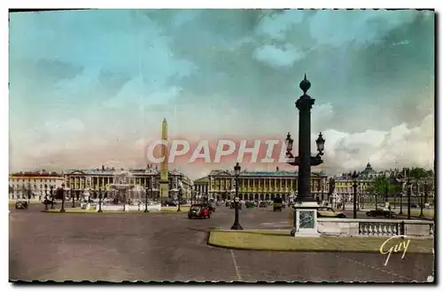 Moderne Karte Paris Et Ses Merveilles Place De La Concorde