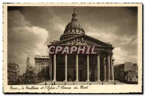 Cartes postales moderne Paris Le Pantheon Et l&#39Eglise St Etienne Du Mont