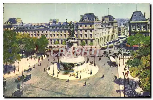 Ansichtskarte AK Paris En Flanant Place De La Republique