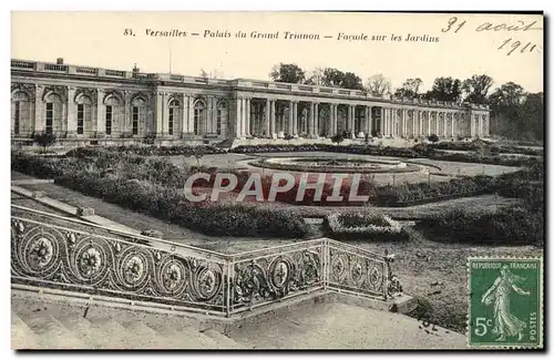 Cartes postales Versailles Palais Du Grand Trianon Facade Sur Les Jardins