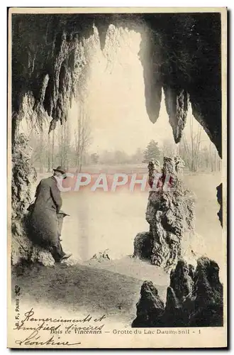 Ansichtskarte AK Bois De Vincennes Grotte Du Lac Daumesnil