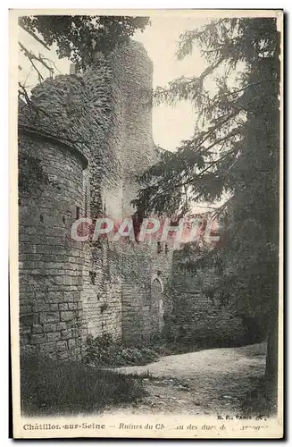 Cartes postales Chatillon Sur Seine Ruines Du Chateau Des ducs de Bourgogne