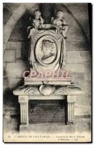Cartes postales L&#39Abbaye De Saint Denis Tombeau De Marie Therese d&#39Autriche
