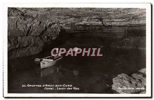 Cartes postales Gropttes D'Arcy Sur Cure Lavoir Des Fees